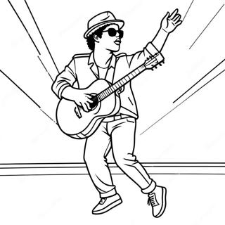 Page A Colorier Bruno Mars En Performance Sur Scene 27314-24901