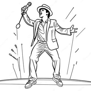 Page A Colorier Bruno Mars En Performance Sur Scene 27314-24903