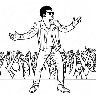 Page A Colorier Bruno Mars En Performance Sur Scene 27314-24904