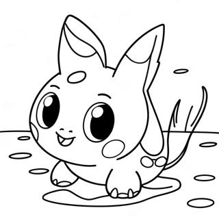 Page A Colorier De Pokemon Deau Mignon Nageant 27324-24912