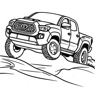 Page A Colorier De Toyota Tacoma Classique Tout Terrain 27334-24917