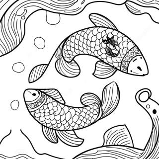 Page A Colorier De Poisson Koi 27343-24922