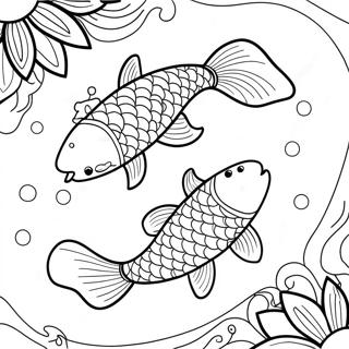 Page A Colorier De Poisson Koi 27343-24923