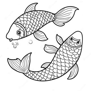 Page A Colorier De Poisson Koi 27343-24924