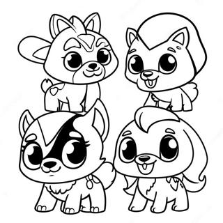 Page A Colorier De Personnages Mignons Danimal Jam 27394-24967