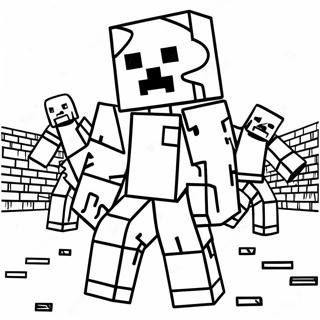 Zombie Minecraft Pages À Colorier