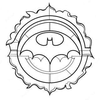 Page A Colorier Logo Batman Classique 27554-25085