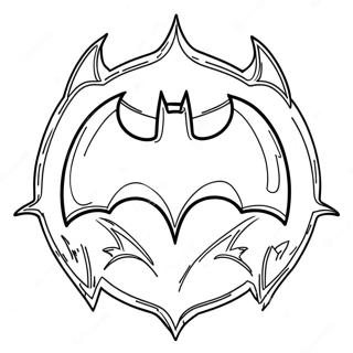 Page A Colorier Logo Batman Classique 27554-25086