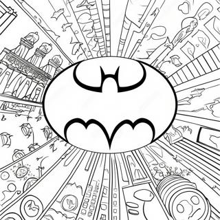 Page A Colorier Logo Batman Classique 27554-25088