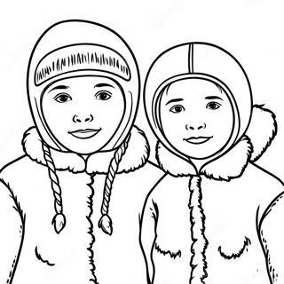 Page A Colorier Eskimos 27593-25114