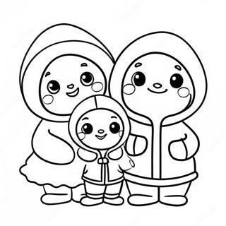 Page A Colorier Joyeuse Famille Eskimo 27594-25119