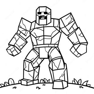 Page A Colorier Golem De Fer Minecraft 27663-25171