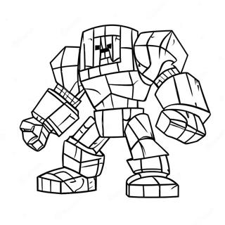 Page A Colorier Golem De Fer Minecraft 27663-25172