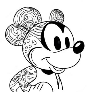 Page A Colorier Visage De Mickey Mouse 27673-25178