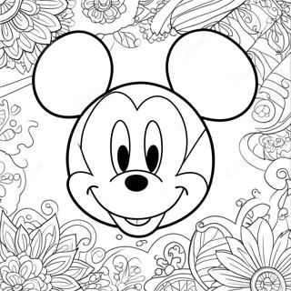 Page A Colorier Visage De Mickey Mouse 27673-25179