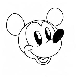 Page A Colorier Visage De Mickey Mouse 27673-25180