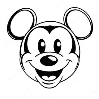 Page A Colorier Visage De Mickey Mouse Heureux 27674-25181