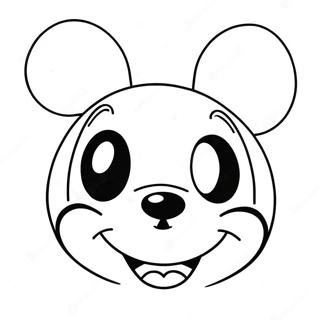 Page A Colorier Visage De Mickey Mouse Heureux 27674-25182