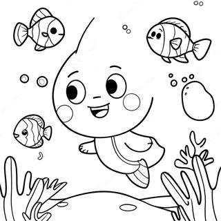 Page A Colorier De Pinkfong Et Amis Aventure Sous Marine 2768-2253