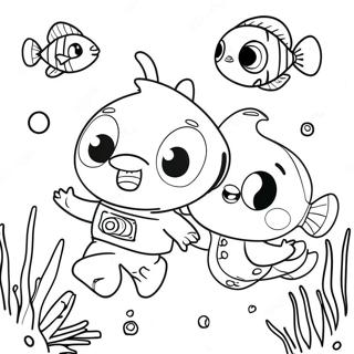 Page A Colorier De Pinkfong Et Amis Aventure Sous Marine 2768-2255