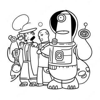 Futurama Pages À Colorier