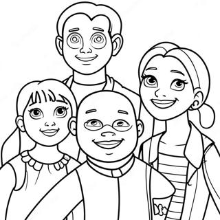 Page A Colorier De La Famille Fier 27793-25276