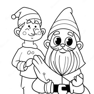 Page A Colorier Du Pere Noel Et De Lelfe 27803-25282