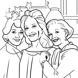 Page A Colorier Des Golden Girls Sophistiquees 27814-25294