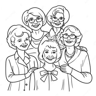 Page A Colorier Des Golden Girls Sophistiquees 27814-25295