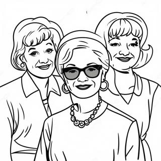 Page A Colorier Des Golden Girls Sophistiquees 27814-25296