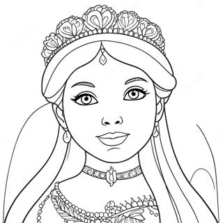 Page A Colorier De La Princesse De Neige 27823-25298