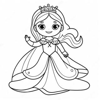 Page A Colorier De La Princesse De Neige Etincelante 27824-25303