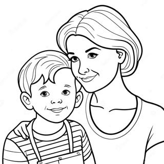 Page A Colorier Maman Et Fils 27874-25330