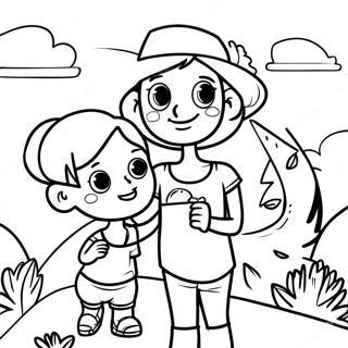 Page A Colorier Maman Et Fils Aventuriers 27875-25333