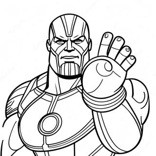 Page A Colorier Thanos Avec Le Gant De Linfini 27885-25344