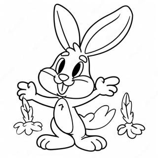 Page A Colorier De Bugs Bunny Drole Avec Une Carotte 27975-25413