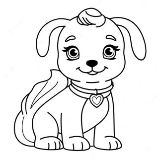 Page A Colorier Du Chiot Barbie 27994-25426