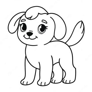 Page A Colorier Du Chiot Barbie 27994-25427