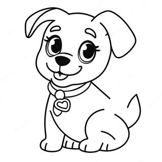 Page A Colorier Du Chiot Barbie 27994-25428