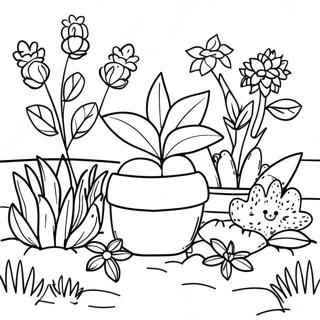 Page A Colorier Jardin Dherbes Colorees 28035-25463