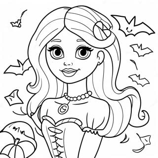 Page A Colorier Barbie Dhalloween 28054-25474