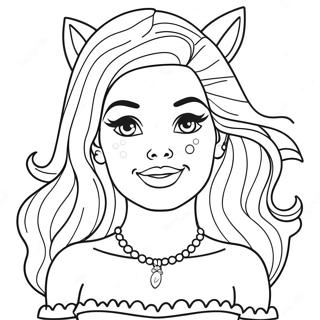 Page A Colorier Barbie Dhalloween 28054-25475