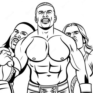 Page A Colorier Superstars Wwe En Action 28065-25485