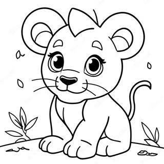 Page A Colorier De Lionceau Espiegle 28095-25510