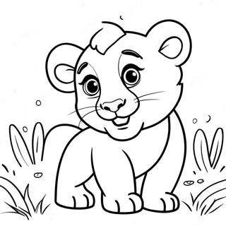 Page A Colorier De Lionceau Espiegle 28095-25511