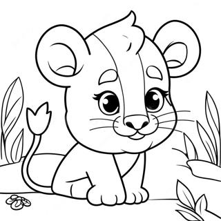 Page A Colorier De Lionceau Espiegle 28095-25512