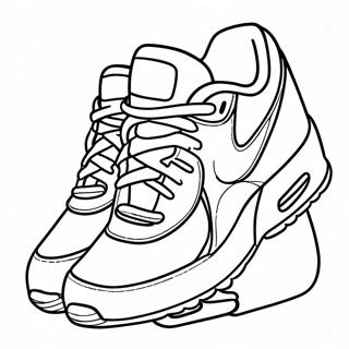 Page A Colorier De Chaussures Air Max Colorees 28105-25517