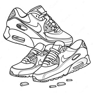 Page A Colorier De Chaussures Air Max Colorees 28105-25518