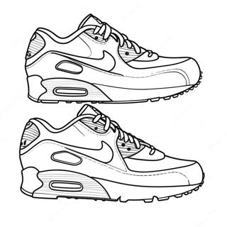 Page A Colorier De Chaussures Air Max Colorees 28105-25520