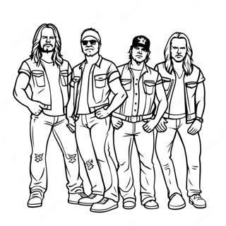 Page A Colorier Des Membres Du Groupe Metallica 28185-25582